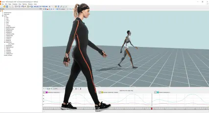 Xsens 到目标骨骼的重定向界面